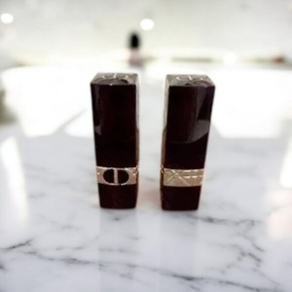 Dior Rouge 999 Lipsticks Velvet & Satin Set of 2 Traveler 1.5g x 2 New Unboxed - Picture 4 of 5
